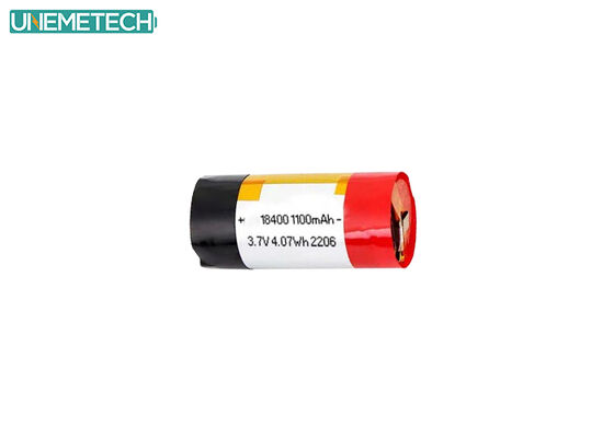 গুণমান  3A Discharge Cylindrical Lithium Polymer Battery 18400 3.7V 1100mAh for E-Cigarettes কারখানা