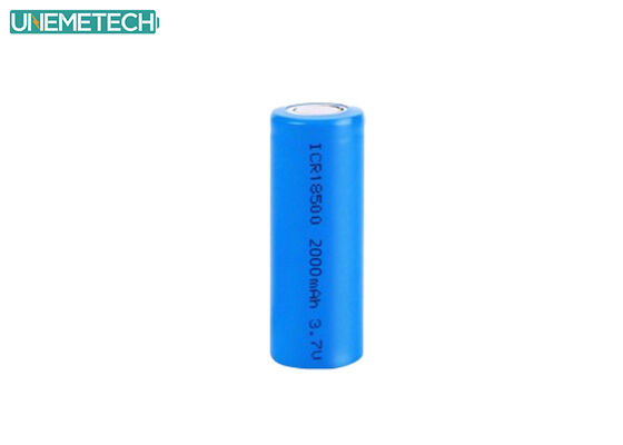গুণমান  18500 3.7V 2000mAh High Capacity Cylindrical Lithium Ion Battery for Power Tools কারখানা