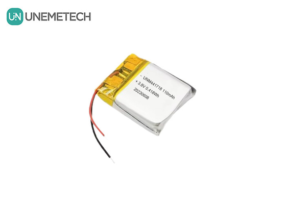 3.8V 441718 উচ্চ ভোল্টেজ পলিমার লিথিয়াম আয়ন ব্যাটারি 110mAh মেডিকেল আঙ্গুলের জন্য