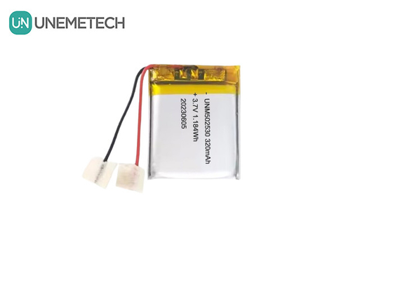 502530 3.7V 320mAh পুনরায় চার্জযোগ্য পলিমার লিথিয়াম ব্যাটারি পোশাকজাত পণ্যগুলির জন্য