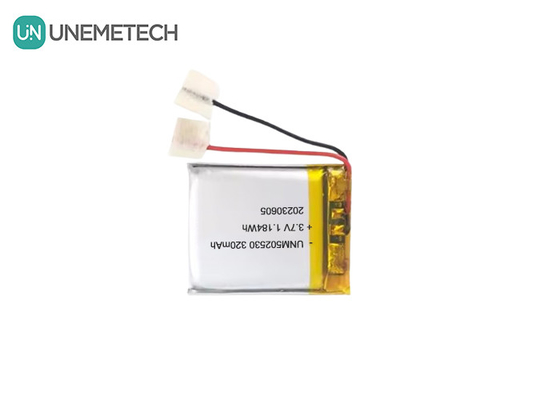502530 3.7V 320mAh পুনরায় চার্জযোগ্য পলিমার লিথিয়াম ব্যাটারি পোশাকজাত পণ্যগুলির জন্য