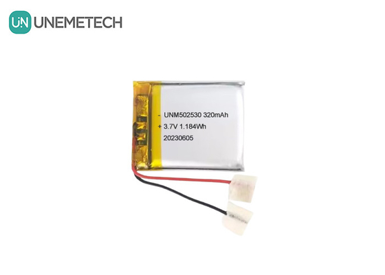 502530 3.7V 320mAh পুনরায় চার্জযোগ্য পলিমার লিথিয়াম ব্যাটারি পোশাকজাত পণ্যগুলির জন্য