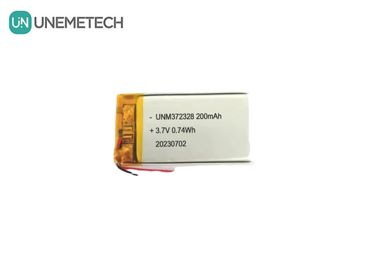 3.7V লিপো রিচার্জেবল ব্যাটারি 372328 3.7V 200mAh ইলেকট্রনিক পণ্যগুলির জন্য লিথিয়াম আয়ন পলিমার ব্যাটারি