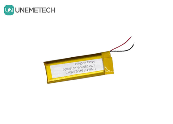 3.7V 250mAh লি-পলিমার ব্যাটারি 411645 / পিওএস মেশিনের জন্য লিপো রিচার্জেবল ব্যাটারি প্যাক