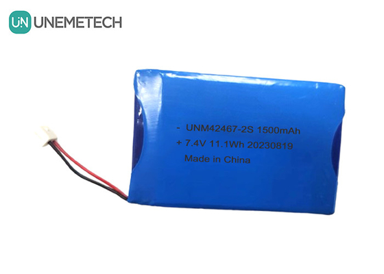 2 সেল লি-পলিমার ব্যাটারি 7.4V 1500mAh 2S লি-পলিমার ব্যাটারি প্যাক 424567 সৌন্দর্য যন্ত্রপাতি জন্য