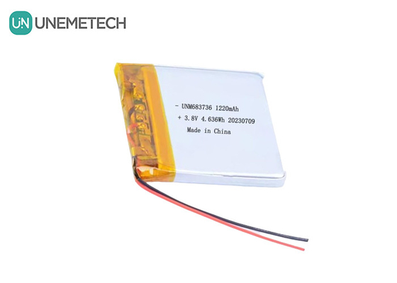OEM 4.35V উচ্চ ভোল্টেজ লিথিয়াম পলিমার ব্যাটারি 1220mAh 683736 দীর্ঘ চক্র জীবন সহ