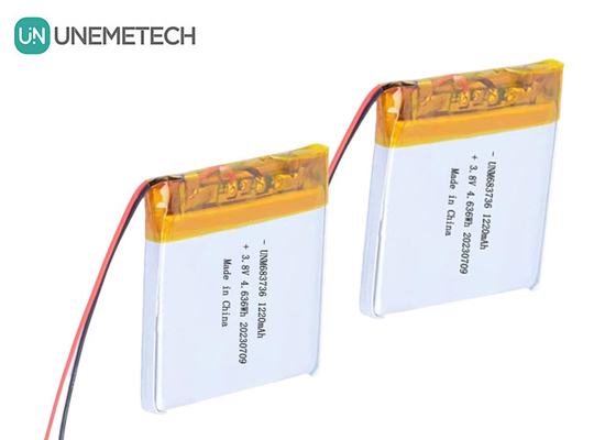 OEM 4.35V উচ্চ ভোল্টেজ লিথিয়াম পলিমার ব্যাটারি 1220mAh 683736 দীর্ঘ চক্র জীবন সহ