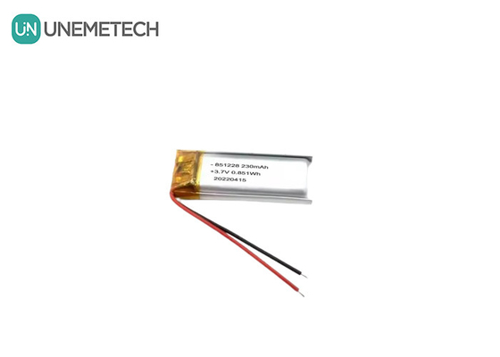 UNEMETECH 230mAh LiPo ব্যাটারি 3.7V লিথিয়াম পলিমার ব্যাটারি 851228 রিমোট কন্ট্রোল পেনের জন্য