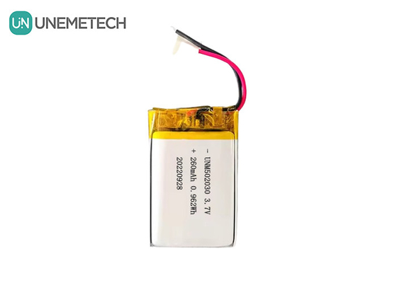 রিচার্জেবল লিপো ব্যাটারি 502030 / 3.7V 260mAh ছোট কাস্টম লিথিয়াম পলিমার ব্যাটারি