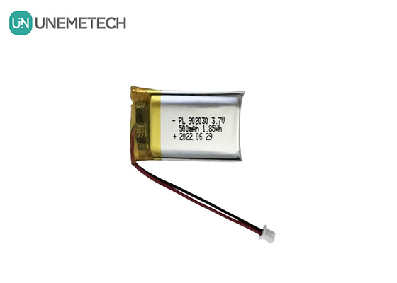 3.7V 500mAh লিথিয়াম পলিমার রিচার্জেবল ব্যাটারি 902030 পোষাকযোগ্য ডিভাইসের জন্য