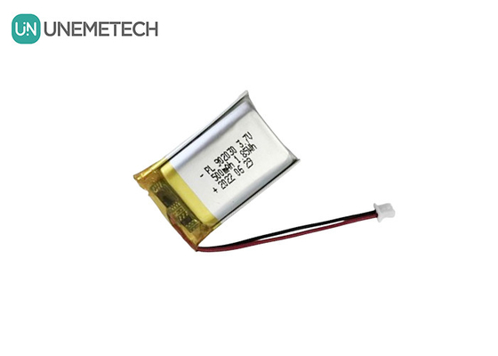 3.7V 500mAh লিথিয়াম পলিমার রিচার্জেবল ব্যাটারি 902030 পোষাকযোগ্য ডিভাইসের জন্য