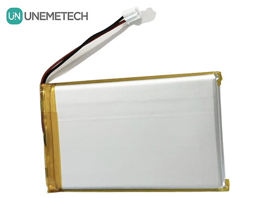 3.7V 3000mAh রিচার্জযোগ্য লিথিয়াম-আয়ন ব্যাটারি 605080 PCB এবং ইলেকট্রনিক্সের জন্য তারের সংযোগকারী সহ