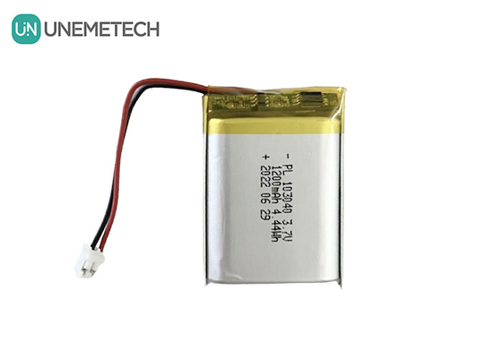 গ্রাহক ইলেকট্রনিক্সের জন্য 1200mAh রিচার্জযোগ্য লিথিয়াম-আয়ন পলিমার 3.7V ব্যাটারি 103040