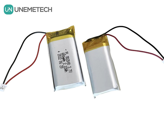 3.7V 600mAh রিচার্জযোগ্য লি পলিমার ব্যাটারি 802040 ইলেকট্রনিক পণ্যের জন্য