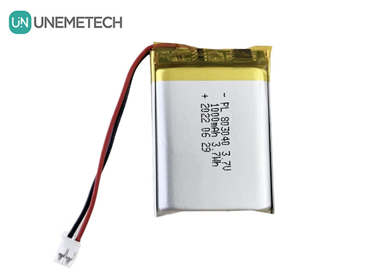 3.7V লিথিয়াম পলিমার ব্যাটারি 803040 1000mAh কসমেটিক যন্ত্রের জন্য পলি লিথিয়াম ব্যাটারি