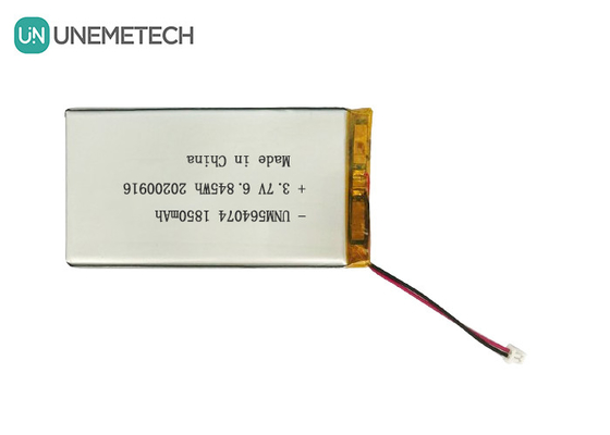 3.7V রিচার্জেবল লিথিয়াম আয়ন পলিমার ব্যাটারি 1850mAh 564074 মেডিকেল সৌন্দর্য সরঞ্জাম জন্য