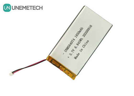 3.7V রিচার্জেবল লিথিয়াম আয়ন পলিমার ব্যাটারি 1850mAh 564074 মেডিকেল সৌন্দর্য সরঞ্জাম জন্য
