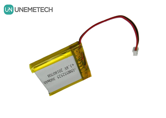4.35V 360mAh পলিমার হাই ভোল্টেজ লিথিয়াম আয়ন ব্যাটারি 552525 3.8V পোর্টেবল ডিভাইসের জন্য