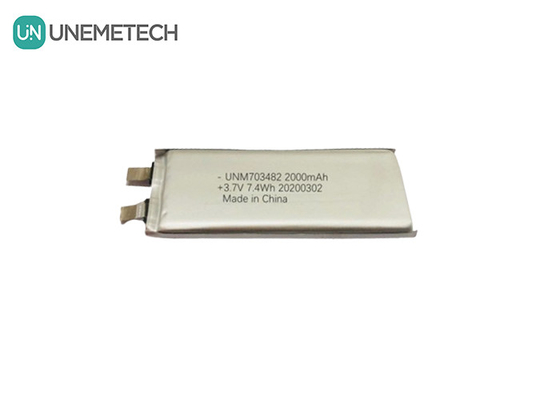 3.7V 2000mAh কাস্টম লিথিয়াম পলিমার ব্যাটারি সেল 703482 স্পিকার জন্য ইন্টেলিজেন্ট রোবট সিস্টেম