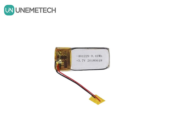 কাস্টম লি-আয়ন পলিমার ব্যাটারি 3.7 ভি 110mAh 401229 ইয়ারফোন চার্জিং কেসের জন্য ছোট লিপো ব্যাটারি