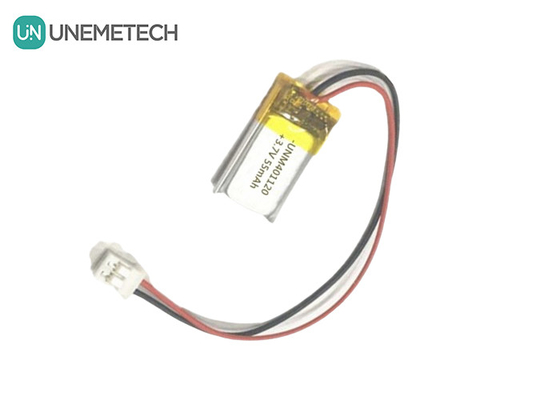 401120 3.7V 55mAh কাস্টম তৈরি লিপো ব্যাটারি / হেডফোন রিচার্জযোগ্য লিপো ব্যাটারি