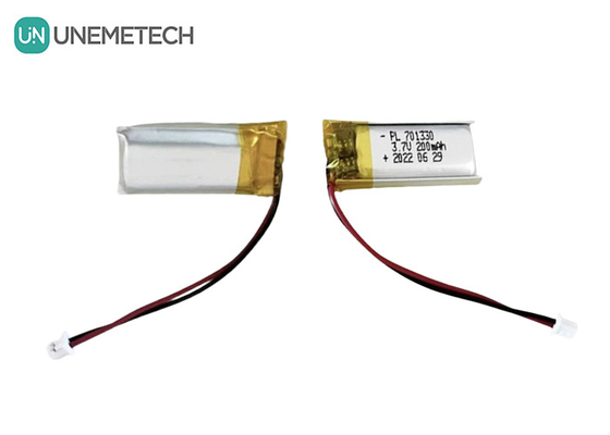3.7V 200mAh একক সেল লিথিয়াম পলিমার ব্যাটারি 701330 হেডসেটের জন্য পকেট ব্যাটারি