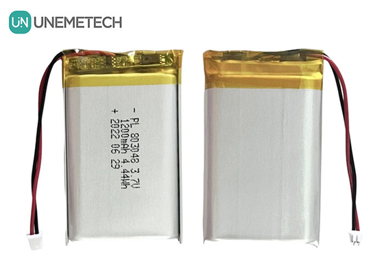 3.7V 1200mAh পলিমার লিথিয়াম আইওন ব্যাটারি 803048 কসমেটিক যন্ত্রের জন্য লিথিয়াম আইওন পলিমার ব্যাটারি