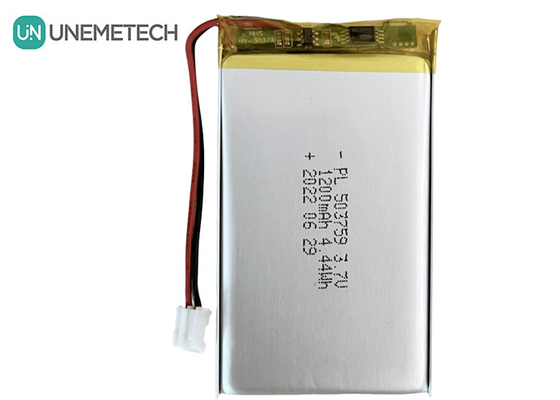 রিচার্জেবল লি পলিমার ব্যাটারি 3.7V 1200mAh 503759 পলি লিথিয়াম ব্যাটারি অ্যাডভাইসমেন্ট প্লেয়ারের জন্য