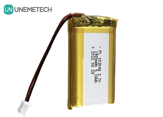 3.7V 1400mAh রিচার্জযোগ্য লি-পলিমার ব্যাটারি 103048 লি-আয়ন পলিমার ব্যাটারি প্যাক ডিজিটাল ডিভাইসের জন্য
