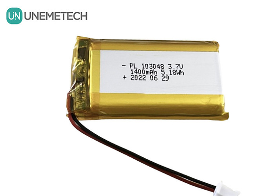 3.7V 1400mAh রিচার্জযোগ্য লি-পলিমার ব্যাটারি 103048 লি-আয়ন পলিমার ব্যাটারি প্যাক ডিজিটাল ডিভাইসের জন্য