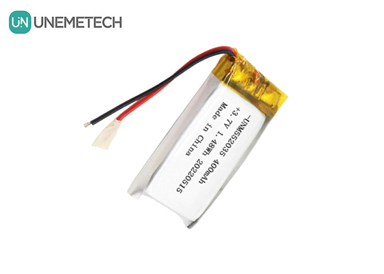 3.7V রিচার্জযোগ্য লিথিয়াম আয়ন পলিমার ব্যাটারি 552035 400mAh Li Po ব্যাটারি ওয়্যারলেস ডিভাইসের জন্য