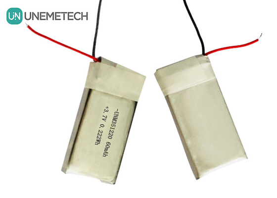 3.7V 60mAh আল্ট্রা ছোট রিচার্জেবল লিপো ব্যাটারি 351220 পোশাকজাত পণ্যের জন্য