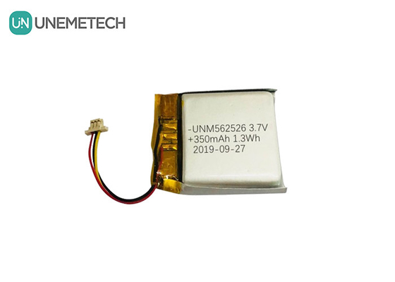 4.2V 350mAh কাস্টম লিথিয়াম আয়ন পলিমার ব্যাটারি 562526 1.0C ডিজিটাল পণ্যগুলির জন্য স্রাব