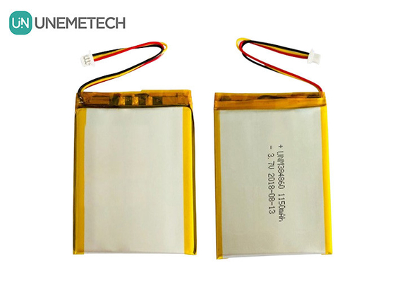 3.7V 1150mAh সিলভার লিথিয়াম পলিমার ব্যাটারি 384860 কাস্টম লিপো ব্যাটারি