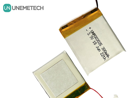300mAh লিথিয়াম পলিমার ব্যাটারি 303035 নামমাত্র ভোল্টেজ 3.7 ভি লিপো ব্যাটারি এমএসডিএস অনুমোদিত