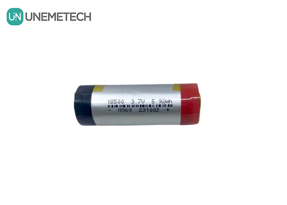 3A সিলিন্ড্রিকাল লিপো ব্যাটারি 3.7V 1600mAh 18500 লিথিয়াম পলিমার ব্যাটারি গ্রাহক ইলেকট্রনিক্সের জন্য