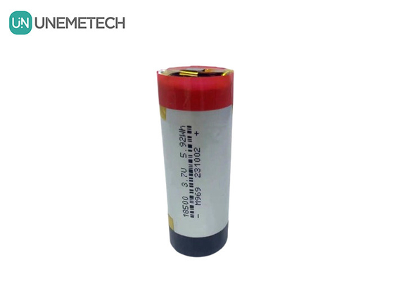 3A সিলিন্ড্রিকাল লিপো ব্যাটারি 3.7V 1600mAh 18500 লিথিয়াম পলিমার ব্যাটারি গ্রাহক ইলেকট্রনিক্সের জন্য