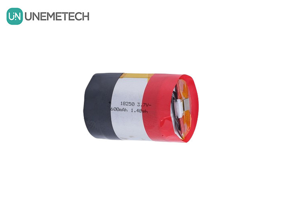 18250 630mAh 3.7V সিলিন্ডারিকাল রিচার্জেবল লি-আয়ন পলিমার ব্যাটারি 5A প্লাস ডিসচার্জ বর্তমান সহ