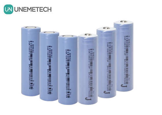 30A ক্রমাগত নিষ্কাশন 18650 ব্যাটারি 2000mAh 3.7V সিলিন্ডারিকাল লিথিয়াম আয়ন সেল INR18650-20P