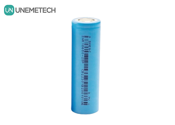 2500mAh 3.7V Max 6A ক্রমাগত চার্জ সিলিন্ড্রিকাল লিথিয়াম আয়ন ব্যাটারি 18650 INR18650-25P