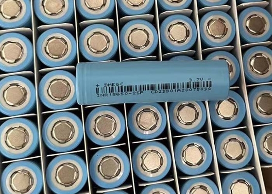 2500mAh 3.7V Max 6A ক্রমাগত চার্জ সিলিন্ড্রিকাল লিথিয়াম আয়ন ব্যাটারি 18650 INR18650-25P