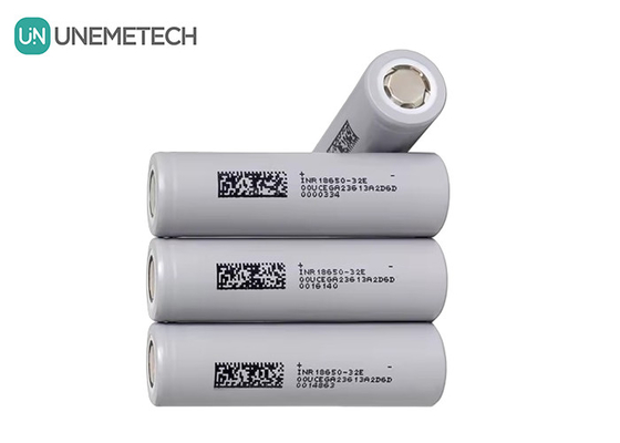 INR18650-32E 3200mAh 18650 ব্যাটারি 10A 1000 চক্র 3.7V সিলিন্ডারিকাল লিথিয়াম আয়ন 18650 ব্যাটারি
