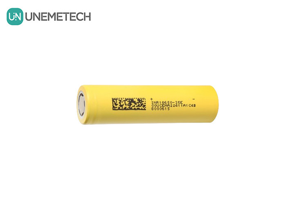 INR18650-35E 3500mAh 18650 ব্যাটারি 10A 3.7V সিলিন্ডারিকাল লিথিয়াম আয়ন সেল শক্তি সঞ্চয় সিস্টেমের জন্য