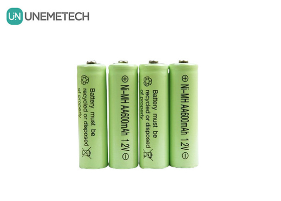 দীর্ঘ চক্র জীবন NiMH AA 1.2V 600mAh রিচার্জযোগ্য ব্যাটারি AA600 খেলনা জন্য