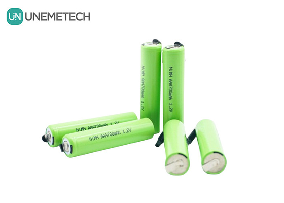 UNEMETECH AAA রিচার্জযোগ্য নি-এমএইচ ব্যাটারি 1.2V 700mAh AAA700 বৈদ্যুতিক শেভারের জন্য