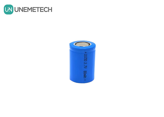 3.7V 80mAh ছোট লি-আয়ন সিলিন্ডারিকাল রিচার্জেবল ব্যাটারি 10150 টার্বো নাক চুল কাটার জন্য