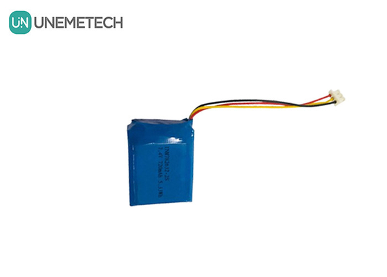 2S 7.4V লি-পলিমার ব্যাটারি প্যাক 782632 720mAh কাস্টম লিপো ব্যাটারি প্যাক