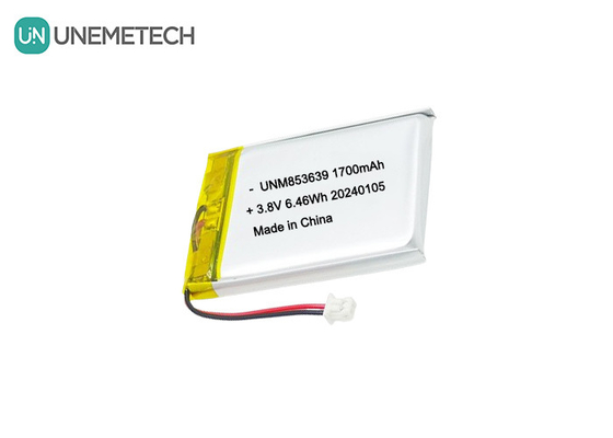 853639 4.35V 1700mAh পলিমার লি-আয়ন ব্যাটারি উচ্চ ভোল্টেজ জন্য শরীর-পরা ক্যামেরা