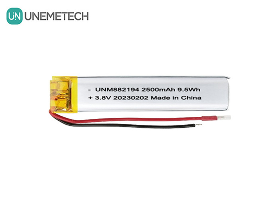 কাস্টম 882194 উচ্চ ভোল্টেজ LiPo ব্যাটারি 4.35V 2500mAh 1 বছরের ওয়ারেন্টি