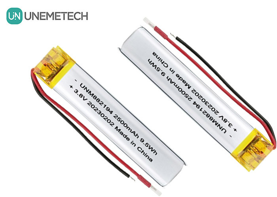 কাস্টম 882194 উচ্চ ভোল্টেজ LiPo ব্যাটারি 4.35V 2500mAh 1 বছরের ওয়ারেন্টি
